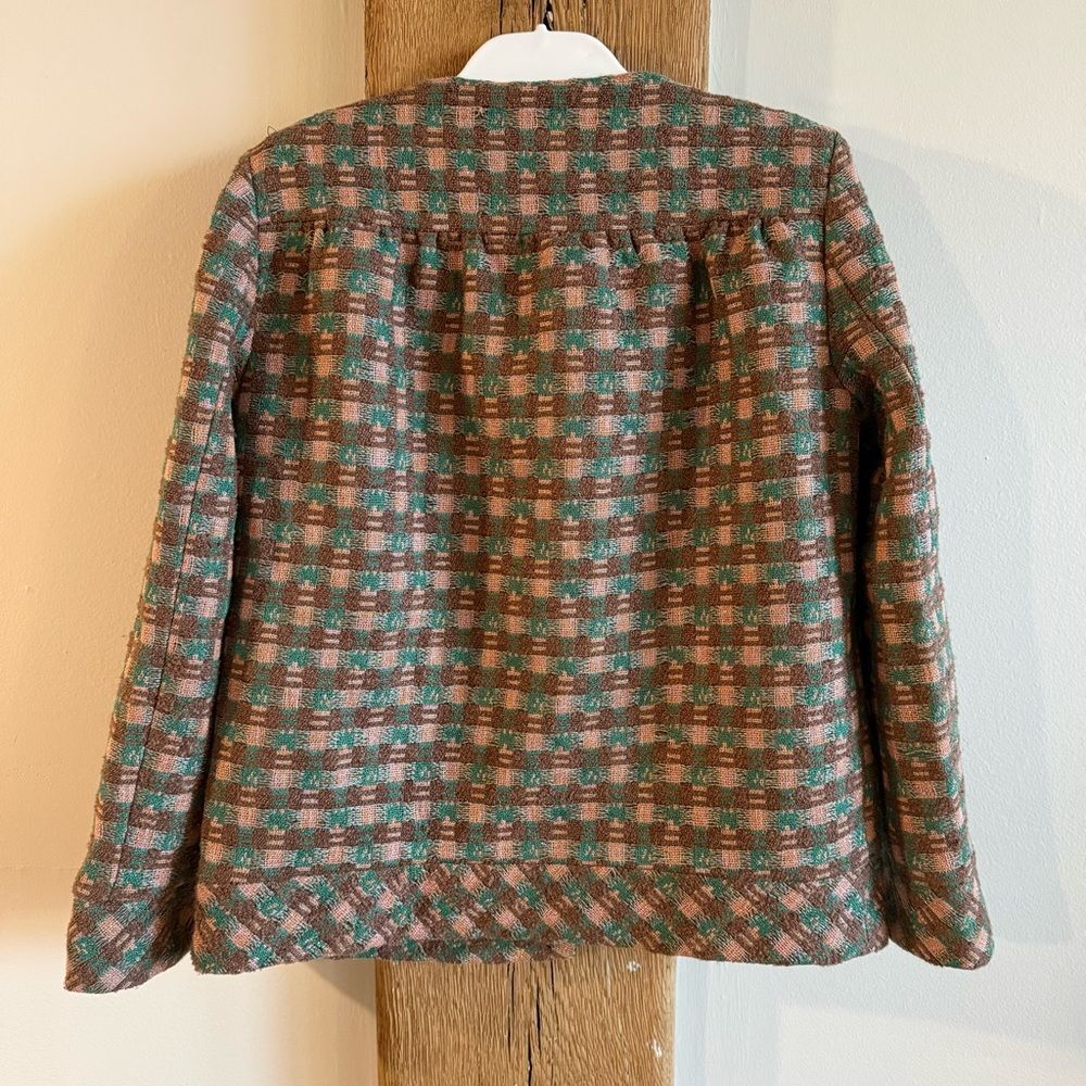 Tuckernuck Neapolitan Tweed Graham Jacket Pink Green Brown Size S - Picture 9 of 12